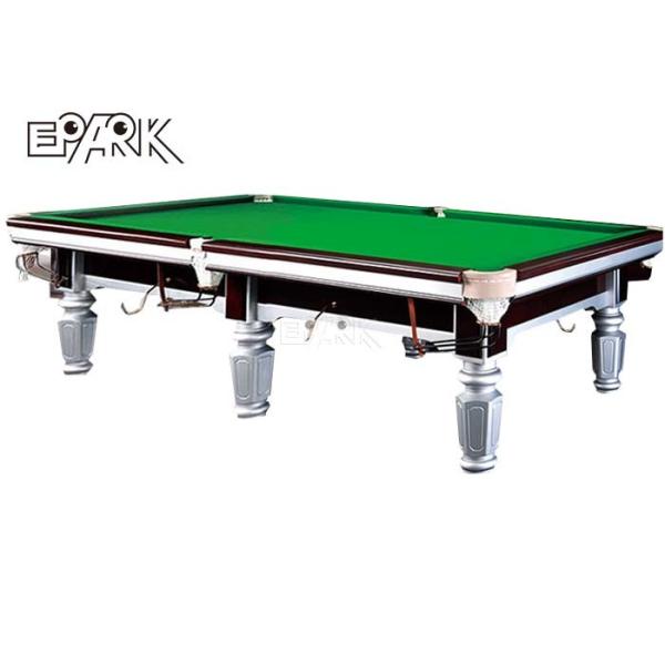 oak Amusement Game Machines Billiard Pool Table With Automatically Ball Return