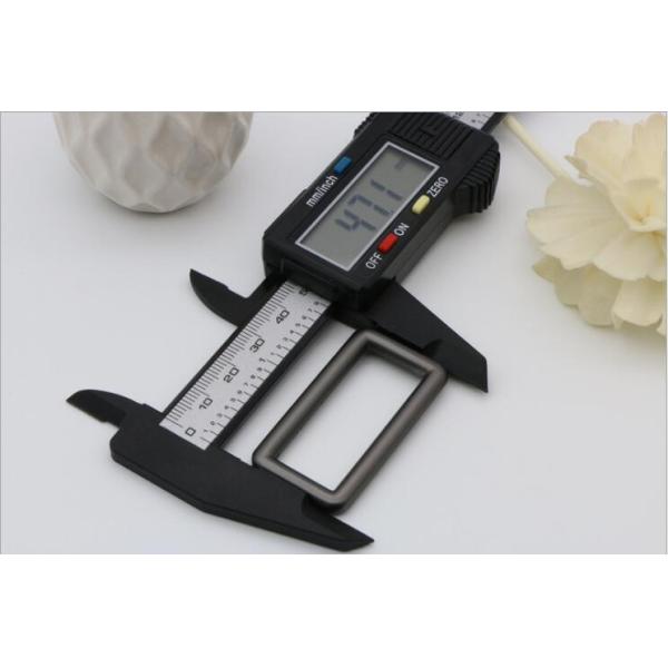 High End Handbag Hardware Gunmetal Color 38 MM Zinc Alloy Square Ring Buckle