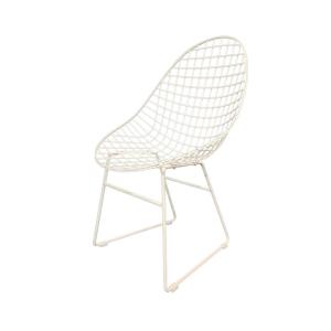 Steel Metal Frame Dining Chair With Gold Legs Outdoor Leisure Seating 55x58x93
