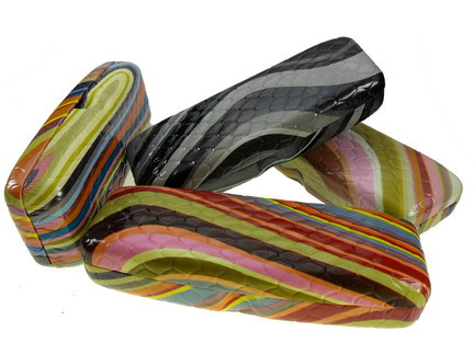 Buy plastic light weight stripe eyewear packing cases for kids at wholesale prices