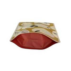Custom Order Eight Side Seal Flat Bottom Stand Up Packaging Bags For Breakfast
