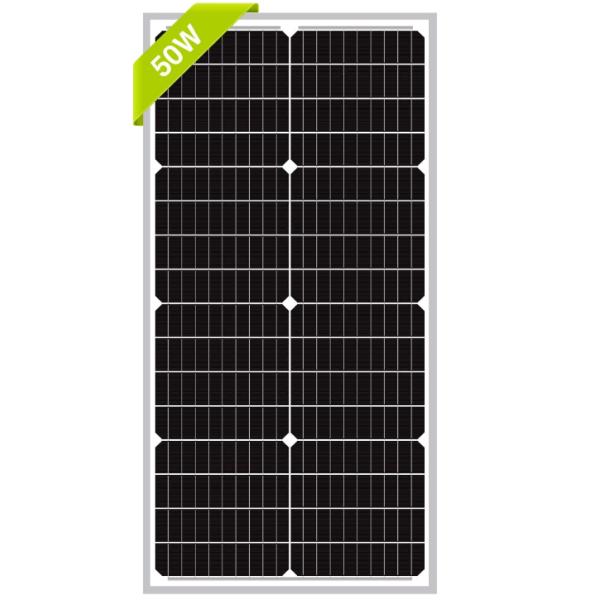 50W 12V Monocrystalline Solar Panel For Sustainable Battery Charging Of RV Camper SUV