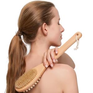 Bathroom Body Brushes Long Handle Bath Natural Bristles Brushes