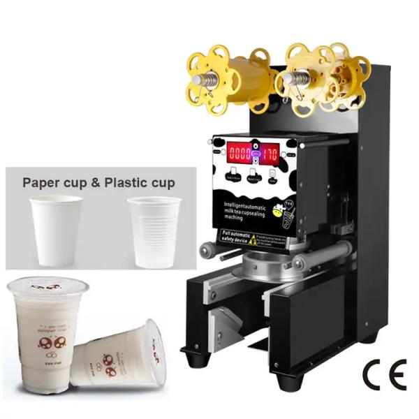 450w Industrial Packing Machines 110v Automatic Cup Sealing Machine