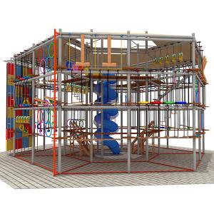 Karabiner Adventure Rope Course , High Ropes Training Course Multipurpose