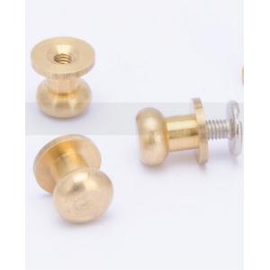 Quality Leather Craft 8mm Head Screwback Button Stud flat for sale