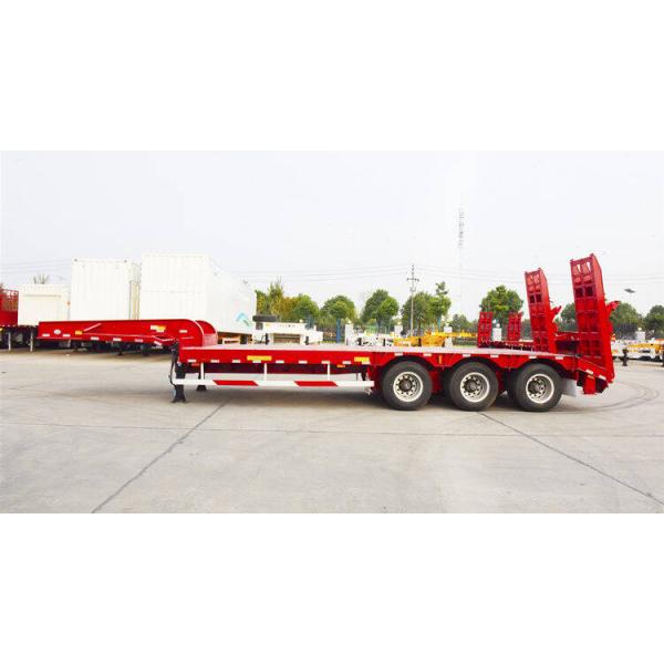 Heavy Duty Cargo Drop Deck Q345B 80T Low Bed Semi Trailer
