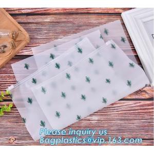 Custom Printing A4 Size Soft PVC Material Clear Document Bag With Zipper,Travel