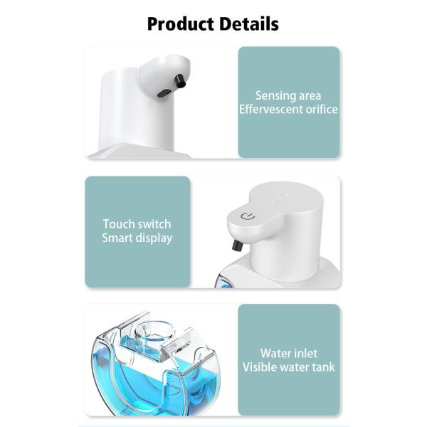 430ml Automatic Soap Dispenser With 4 Speed Adjustment