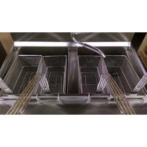 Two Pots Four Baskets Electric Digital Computer Panel Open Deep Fryer With Oil