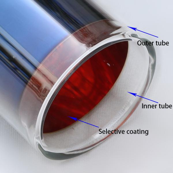 137mm Solar Thermal Vacuum Tube Borosilicate Glass 3.3 Material Three-High Solar Tube Price