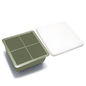 BPA Free 4 Holes Silicone Ice Mold 11.5cm Snack Fruit Storage Ice Cube Tray With