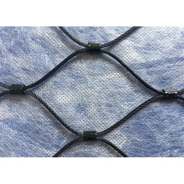 Black Oxidation Stainless Steel Cable Netting Wire Mesh Flexible Woven Type