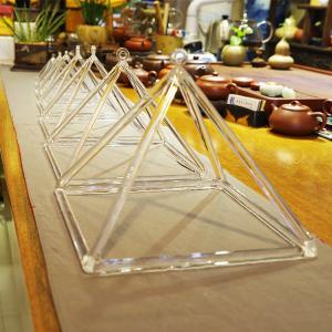 3"- 32" Quartz Singing Pyramid / Clear Crystal Pyramid For Meditation Chakra