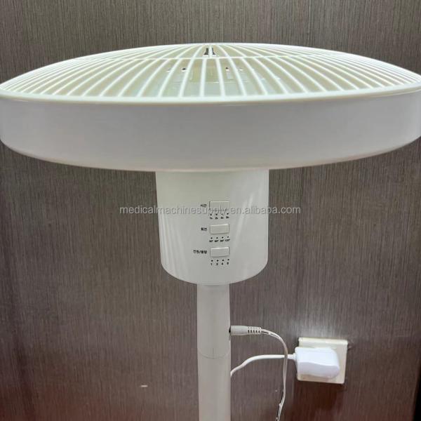 Standing Pedestal Air Conditioning Fan with Three Speed Settings and Smart Oscillation