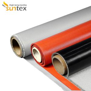 Heat Resistant Silicone Coated Fiberglass Cloth Insulation Fireproof Silicone