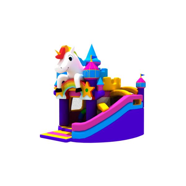 Buy UL Combo 0.55mm Inflatable Unicorn Bounce House at wholesale prices