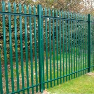 Customized heavy duty palisade fence panels curved top palisade fencing
