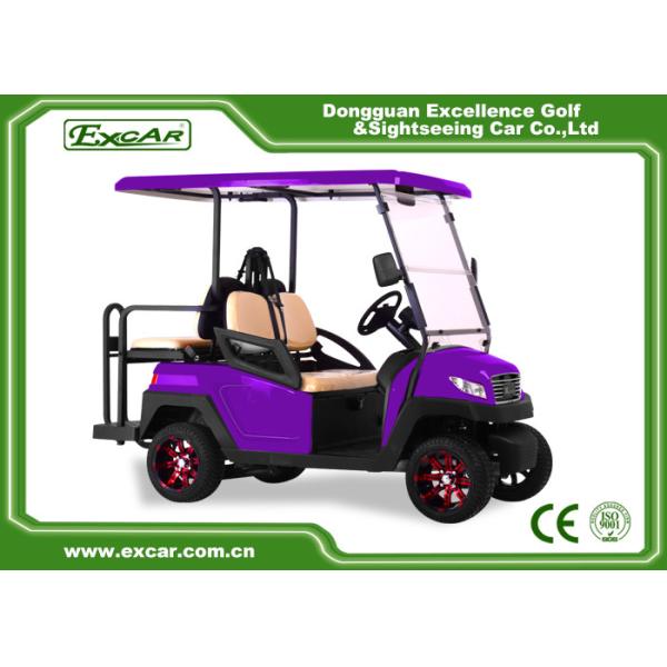 Acid Lead Battery Electric Golf Carts 4 Passenger Car For Tourist