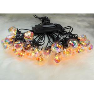 China Diamond Shape IP65 Solar 2700K Outdoor Bulb String Lights on sale