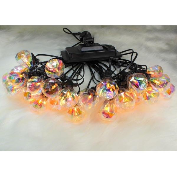 Buy Diamond Shape IP65 Solar 2700K Outdoor Bulb String Lights at wholesale prices