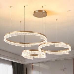 Transparent PMMA Acrylic Lampshade LED Chandelier Rust Resistant