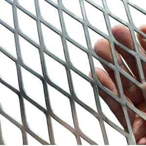 Expanded Metal Mesh Raised Aluminium