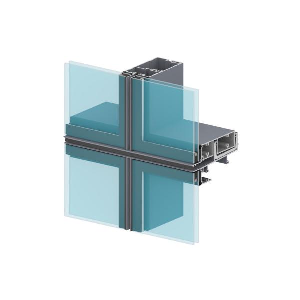 Professional Aluminium Curtain Wall Profile Thin Aluminium Extrusion Frame