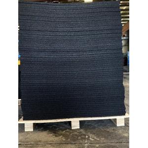Quality Black Recycled Rubber Gym Flooring Tiles - 1 M X 1 M X 20 mm for sale