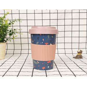 Multicolor Bamboo Fiber Coffee Mug 500ml Biodegradable Reusable Coffee Cups