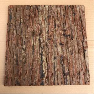 300*300mm Standard Size Frist-Layer Fir Bark tiles with Cork Back for Wall