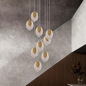 New LED acrylic chandelier modern staircase lighting lamps living room long