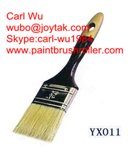 Paint brush Natural pure bristle Chinese bristle synthetic mix wood handle factory made 1 inch PB-008