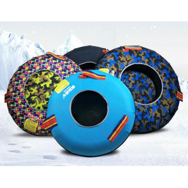 Camouflage Color Inflatable Sports Games For Adult & Children / Rubber Ring Sledding Tubes