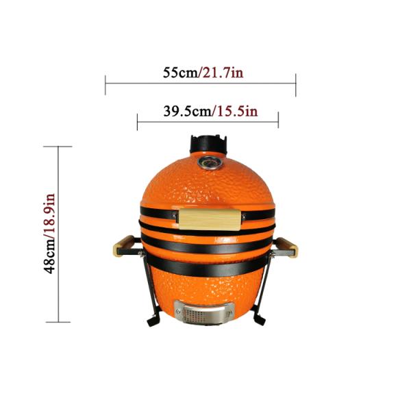 16 Inches Barbecue Asadores Japanese Rotisserie Auplex China Cyprus Stove Tandoor Ceramic Clay Garden Oven Charcoal Kamado Grill