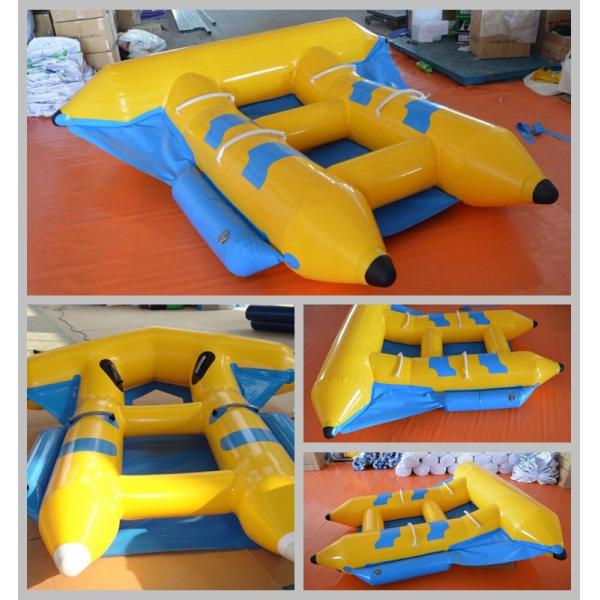 0.9mm PVC Tarpaulin Material Gonflable Flyfish Inflatable Flying Fish Water Ski Tube Towable