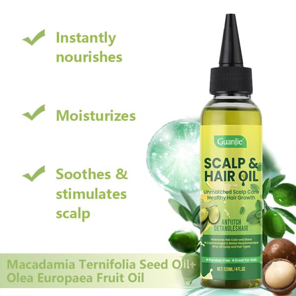 120ml Customized Volume Mint Scalp Oil For Relieving Itching Nourishing Treatment
