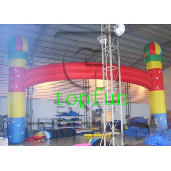 0.55 mm PVC Tarpaulin Inflatable Advertising Balloon Arch Custom Made