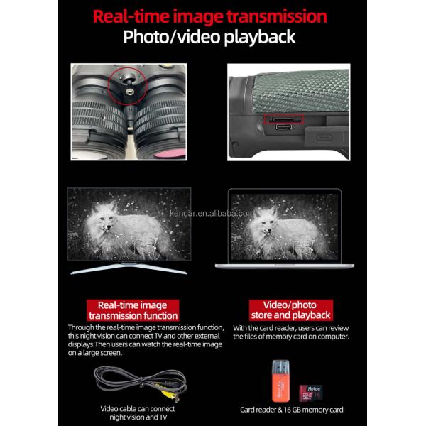 50mm/F1.0 Objective Diameter 39X High Resolution WIFI Digital Night Vision Binoculars