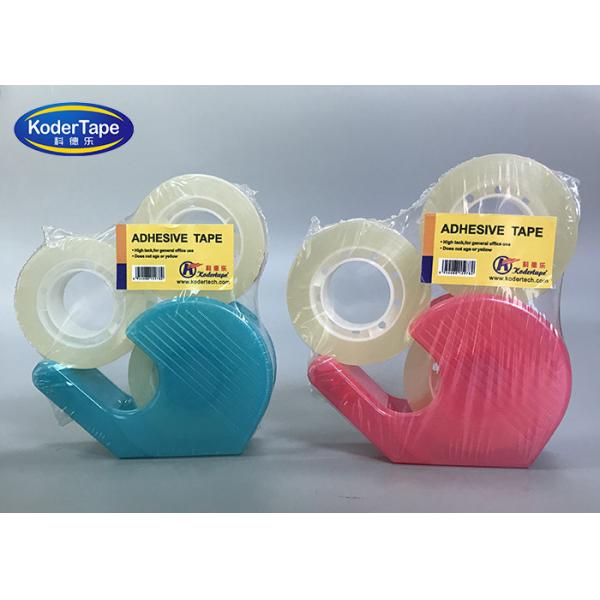 Buy Office Scheool Bopp Stationery Tape Set 40MIC  Thickness With Tape Dispenser at wholesale prices