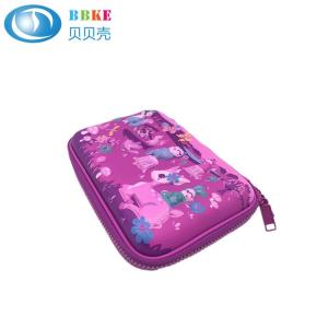 Custom Waterproof Colorful PU Leather EVA Pencil Case No Handle 220x150x40mm