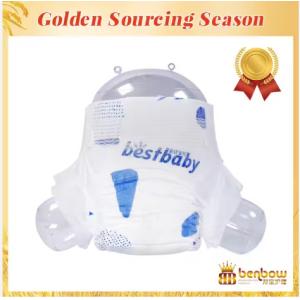 Good breathable bottom film disposable best baby diaper