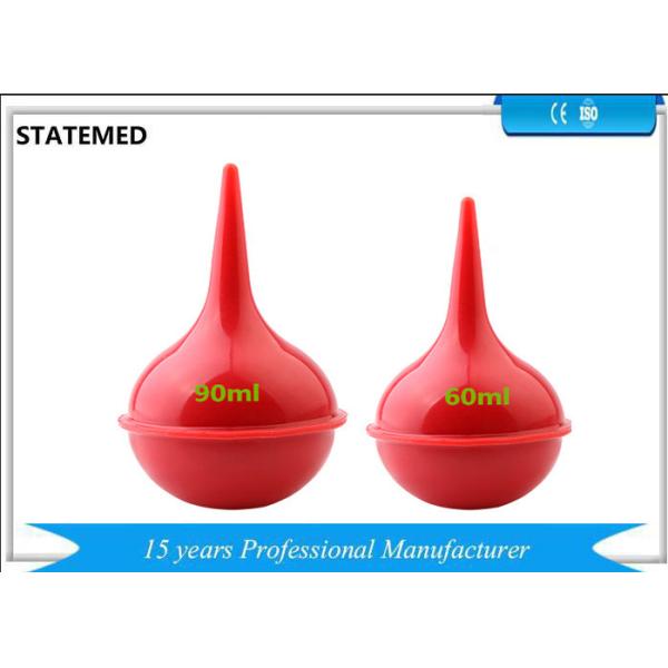 Buy 30 / 60 / 90ml Consumable Medical Supplies Pvc Bulb Irrigation Syringe For Laboratory at wholesale prices