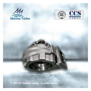 Two Outlet M16 T- T- RH133 Turbine Housing For Radial Flow Turbocharger