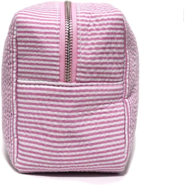 Buy Pink lightweight cosmetic bag with zipper at wholesale prices