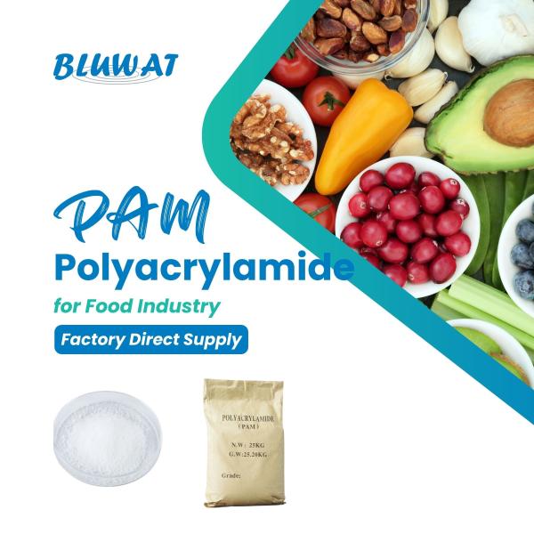 Polyelectrolyte Cationic Polyacrylamide Cpam For Food Processing Industry