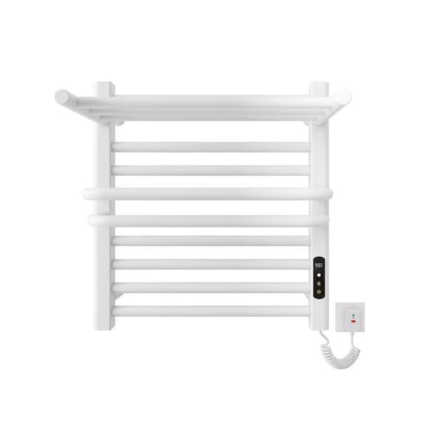 Electric Heated Space Aluminum Bathroom Towel Warmer and Drying Rack for Modern