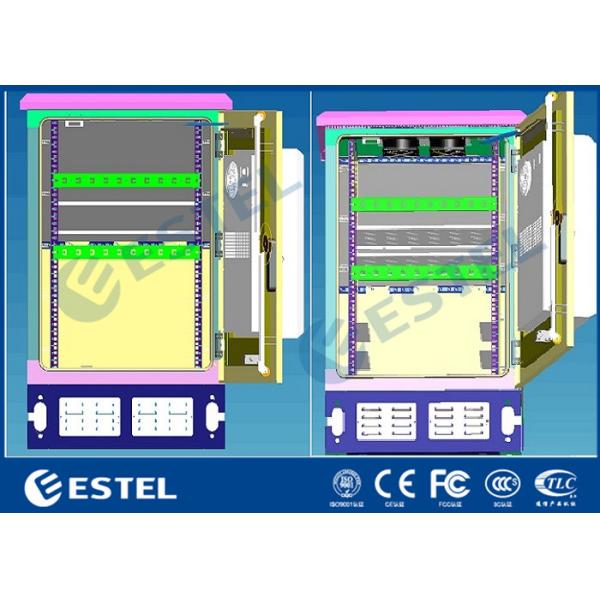 Galvanized Steel Outdoor Telecom Cabinet IP55 Air Conditioner Fans Cooling System