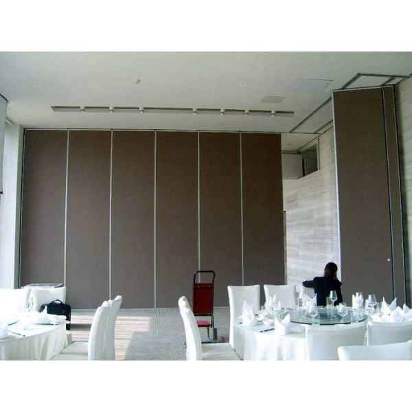 Fireproof Wood Mobile Folding Sound Proof Partition Wall Size 100 mm