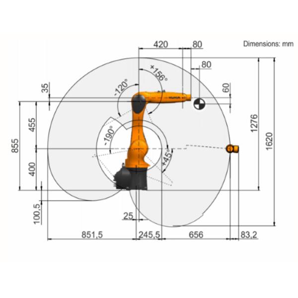 KUKA KR 6 R900 Industrial Robot Arm 6 Axis With KRC4 Controller Teachpendent DH Robotic Gripper And Dress Pack